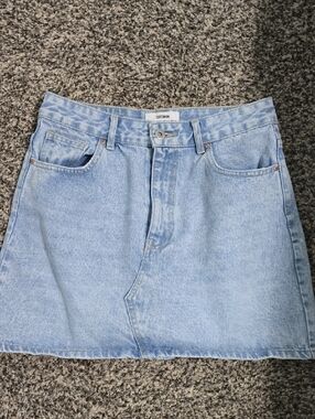 Cotton On Light Blue Denim Mini Skirt